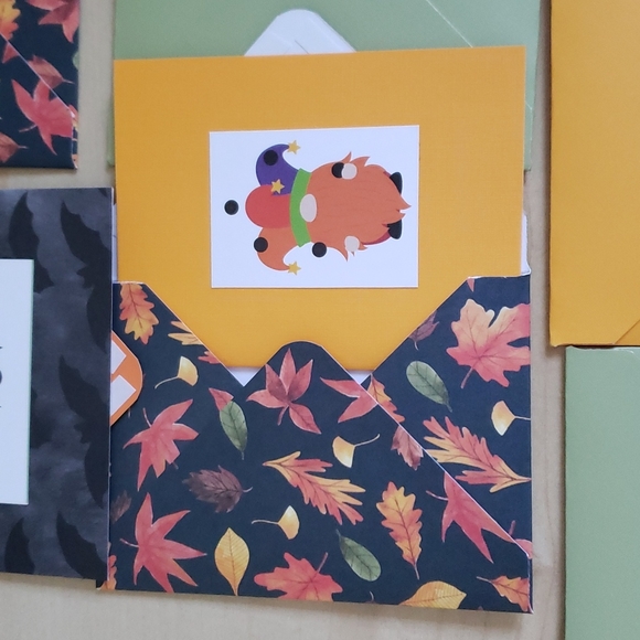 Handmade Mini Gnome Halloween Cards & Envelopes - Picture 5 of 13